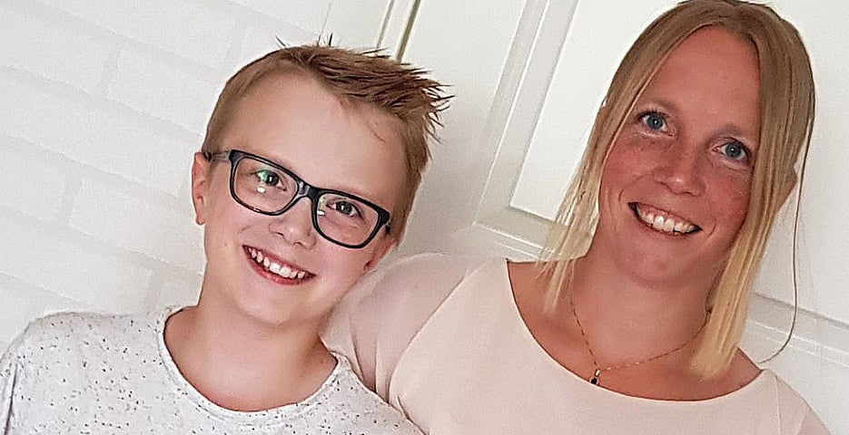 Porträtt av Casper Meijer och hans mamma Cicci.