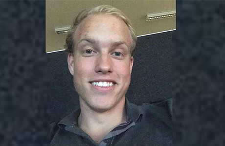 Porträtt av Gustav Karlqvist.