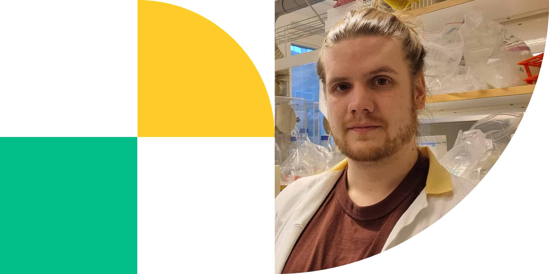 Porträtt på forskaren och stipendiaten Maximilian Tufvesson Alm.