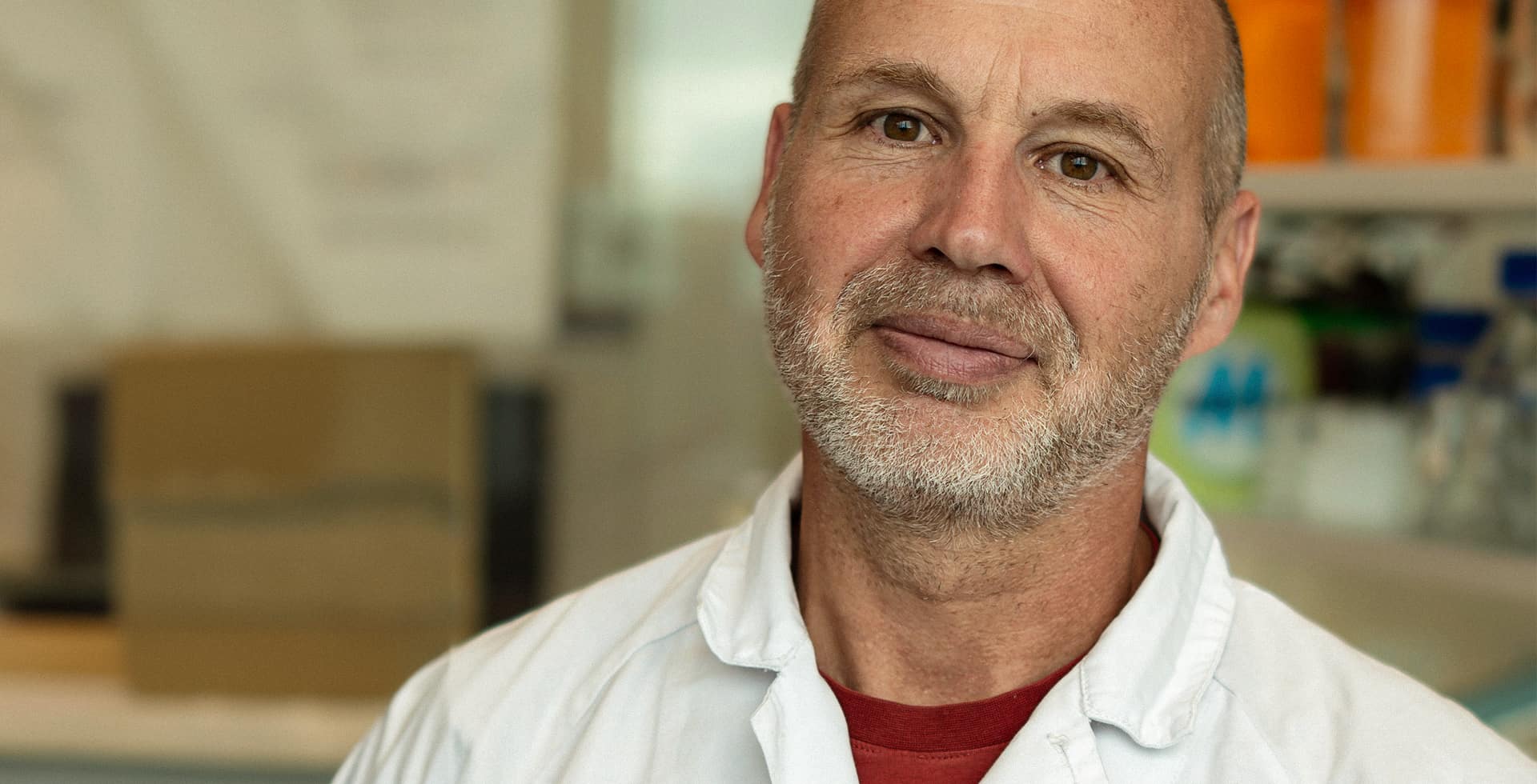 Porträtt av Nico Dantuma, professor i molekylär cellbiologi.