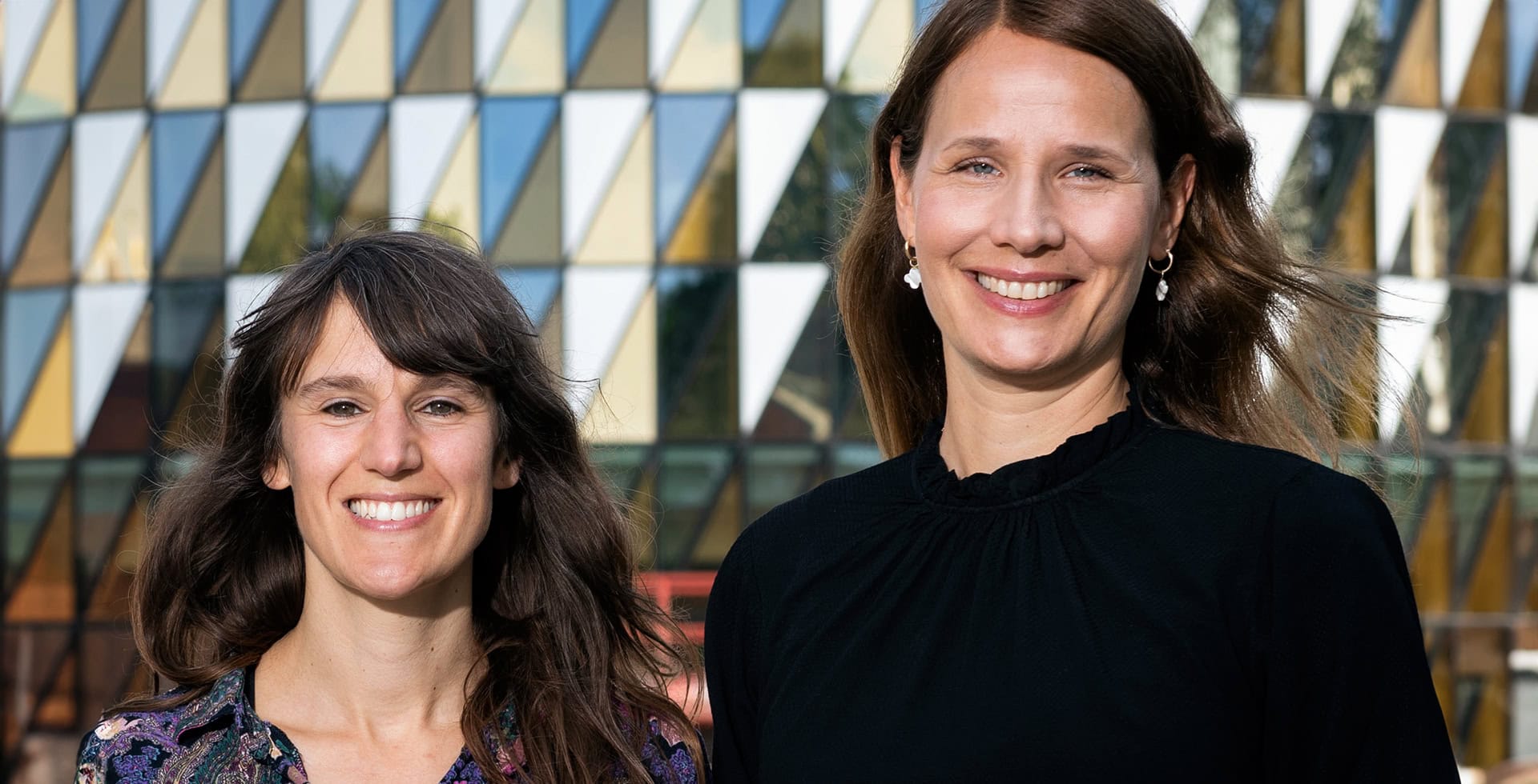 Porträtt av Caroline Ran och Andrea Carmine Belin.